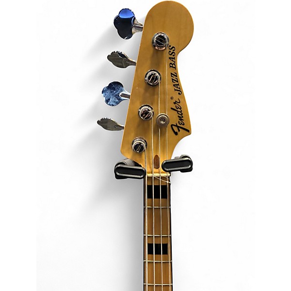 Used Fender American Standard Jazz Bass Black Electric Bass Guitar