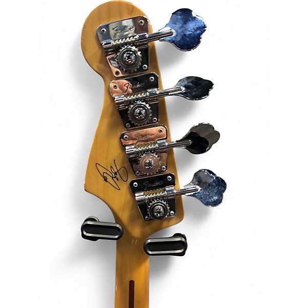 Used Fender American Standard Jazz Bass Black Electric Bass Guitar