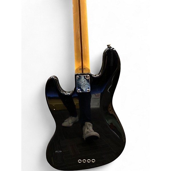 Used Fender American Standard Jazz Bass Black Electric Bass Guitar