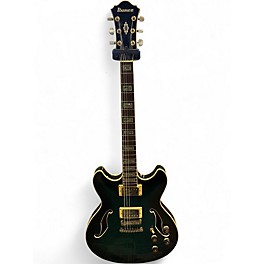 Used Ibanez AS93 Artcore trans emerald Hollow Body Electric Guitar