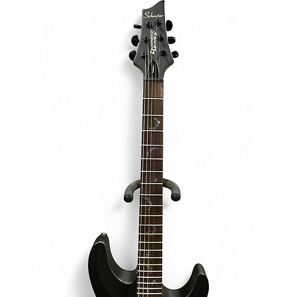 Used Schecter Guitar Research Damien 6 Black Solid Body Electric Guitar