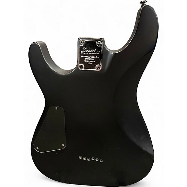 Used Schecter Guitar Research Damien 6 Black Solid Body Electric Guitar