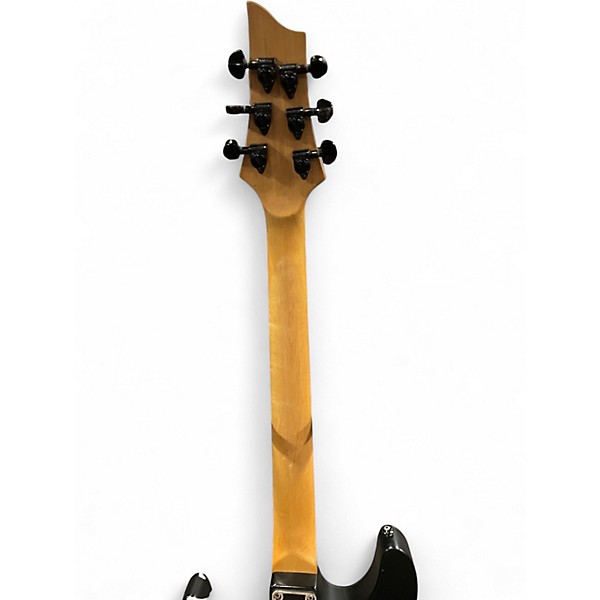 Used Schecter Guitar Research Damien 6 Black Solid Body Electric Guitar