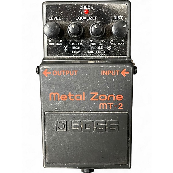 Used BOSS MT2 Metal Zone Distortion Effect Pedal