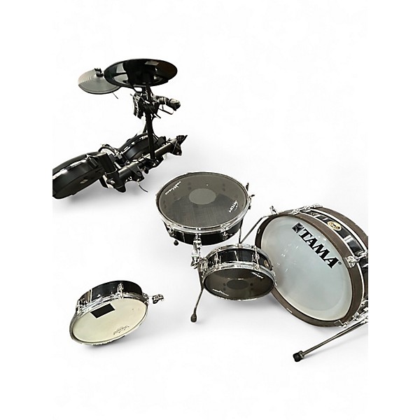 Used TAMA 4 Piece Pancake Kit Black Drum Kit