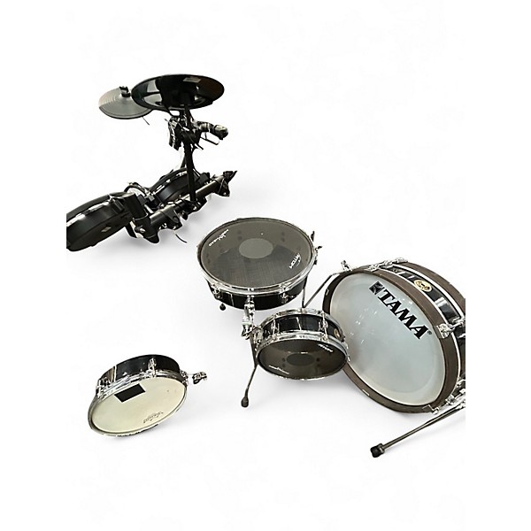 Used TAMA 4 Piece Pancake Kit Black Drum Kit