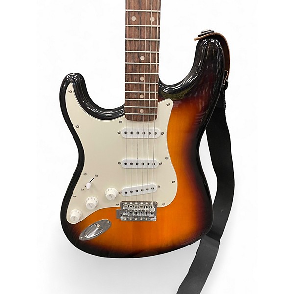 Used Squier Affinity Stratocaster 3 Tone Sunburst Solid Body Electric Guitar