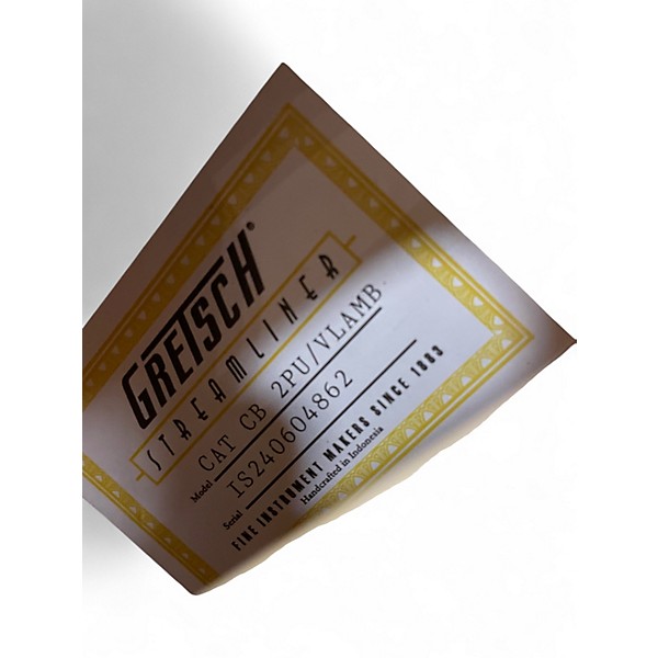 Used Gretsch Guitars LIMITED-EDITION STREAMLINER CENTER BLOCK CAT-EYE DOUBLE CUT VILLAGE AMBER Hollow Body Electric Guitar