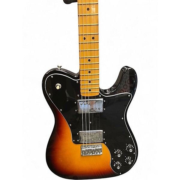 Used Fender AMERICAN VINTAGE 75 TELE DELUXE MN 3 Color Sunburst Solid Body Electric Guitar