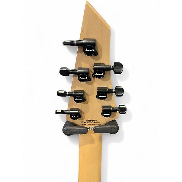 Used Jackson JS22-7 Dinky 7 String Black Solid Body Electric Guitar