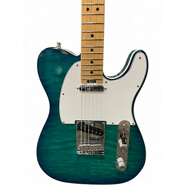 Used 2018 Fender American Elite Telecaster Aquamarine Solid Body Electric Guitar