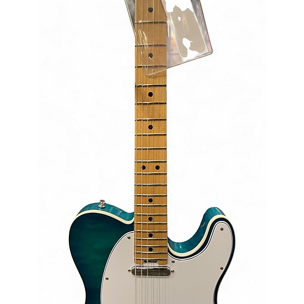 Used 2018 Fender American Elite Telecaster Aquamarine Solid Body Electric Guitar