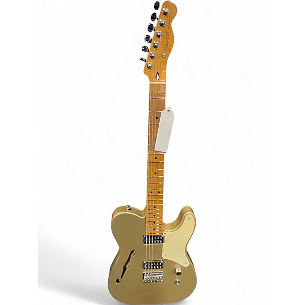 Used 2013 Fender Carbonita Thinline Telecaster Aztec Gold Hollow Body Electric Guitar