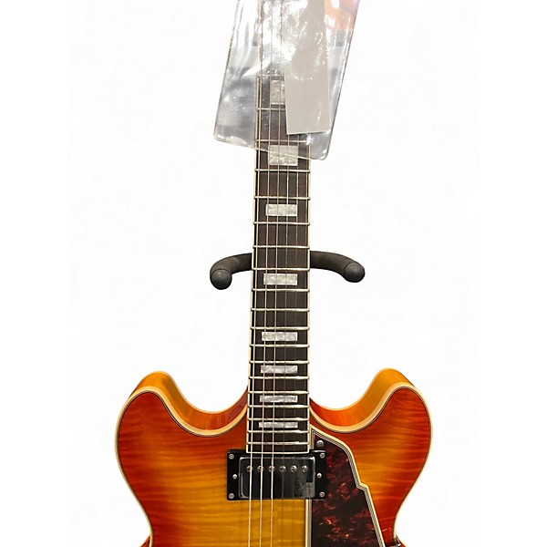 Used D'Angelico Premier DC Semi Hollow Iced Tea Burst Hollow Body Electric Guitar