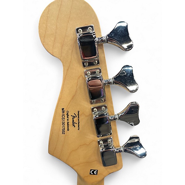 Used Squier Bronco Black Electric Bass Guitar