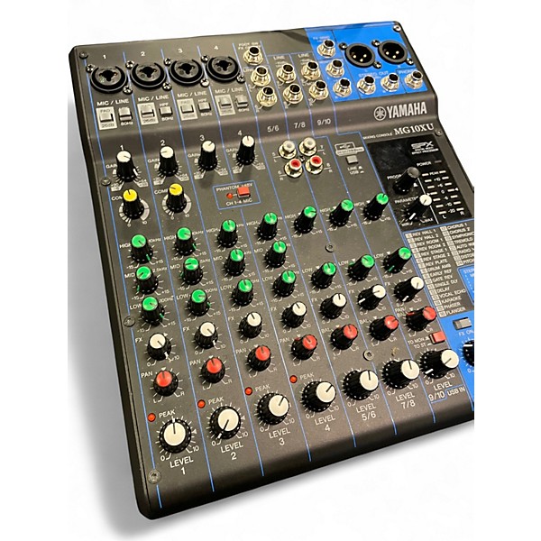 Used Yamaha MG10XU 10 Channel Mixer with Effects Unpowered Mixer