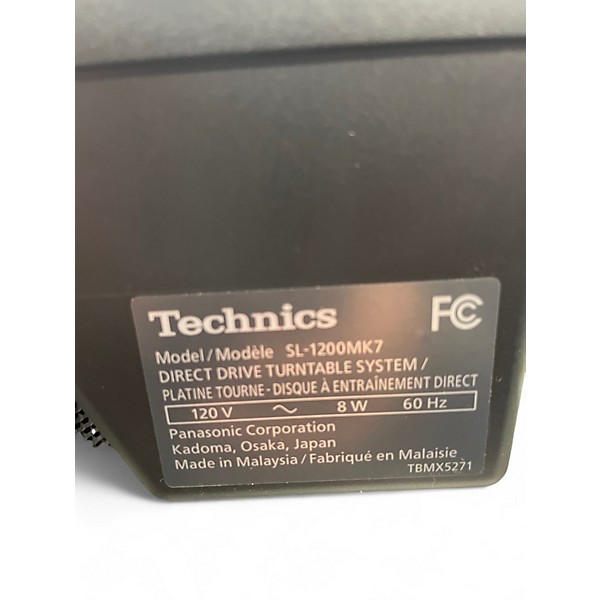 Used Technics SL1200 MK7 Turntable