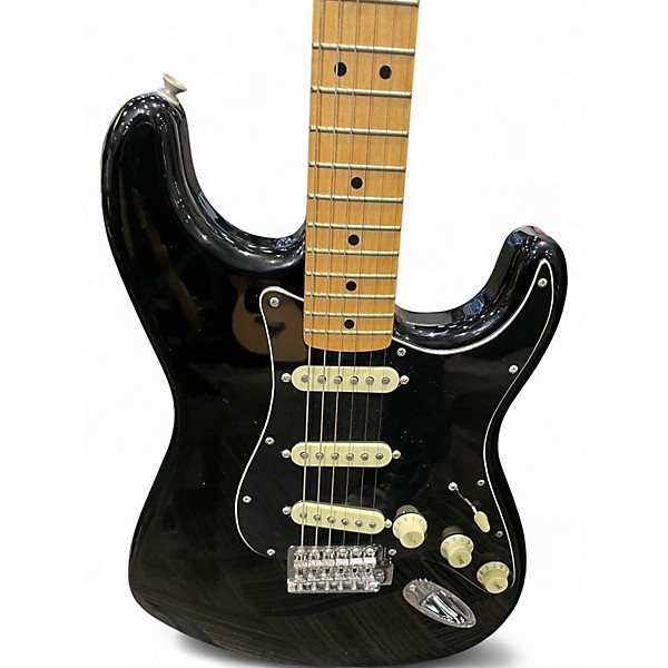 Used Fender Player Stratocaster Black Solid Body Electric Guitar