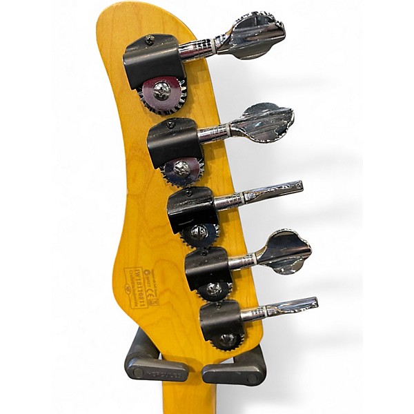 Used Schecter Guitar Research CV-5 Green Sparkle Electric Bass Guitar