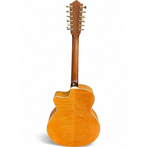 Used Guild F2512CE NATURAL 12 String Acoustic Electric Guitar