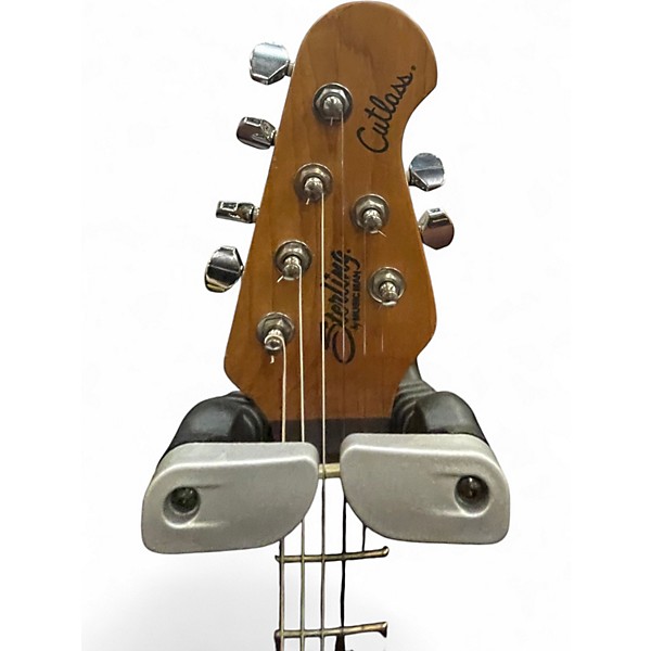 Used Sterling by Music Man cutlass Pink Solid Body Electric Guitar