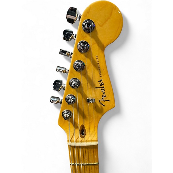 Used 2021 Fender American Ultra Stratocaster Blue Solid Body Electric Guitar