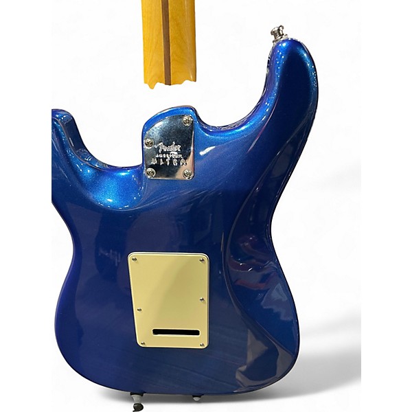 Used 2021 Fender American Ultra Stratocaster Blue Solid Body Electric Guitar