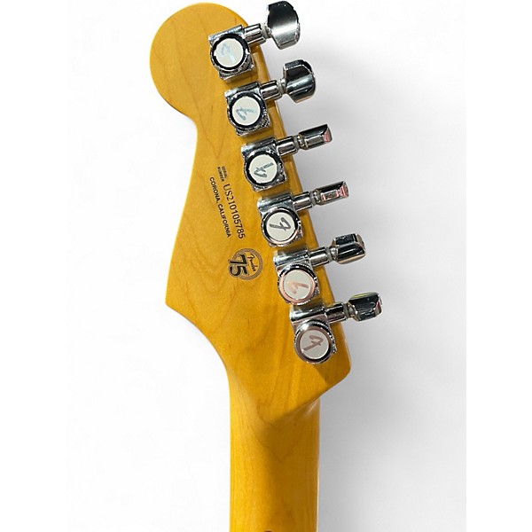 Used 2021 Fender American Ultra Stratocaster Blue Solid Body Electric Guitar