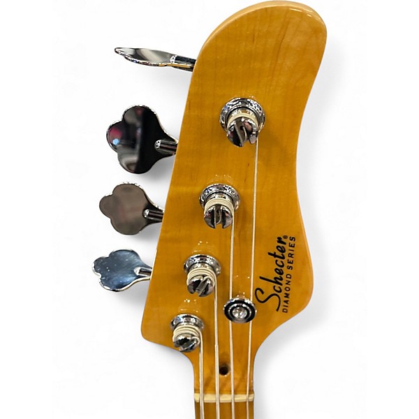 Used Schecter Guitar Research Diamond Series  2 Color Sunburst Electric Bass Guitar
