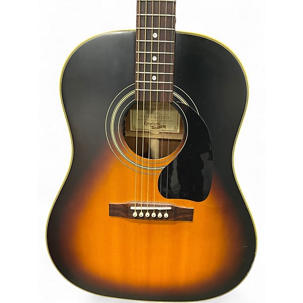Used Epiphone MASTERBILT AJ45ME 2 Tone Sunburst Acoustic Electric Guitar