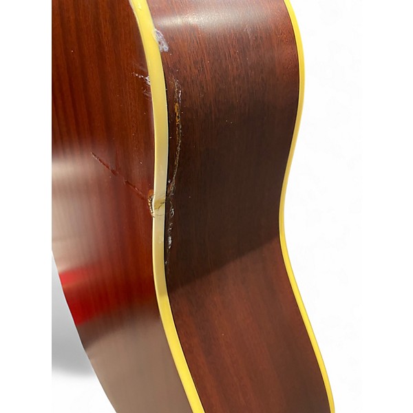 Used Epiphone MASTERBILT AJ45ME 2 Tone Sunburst Acoustic Electric Guitar