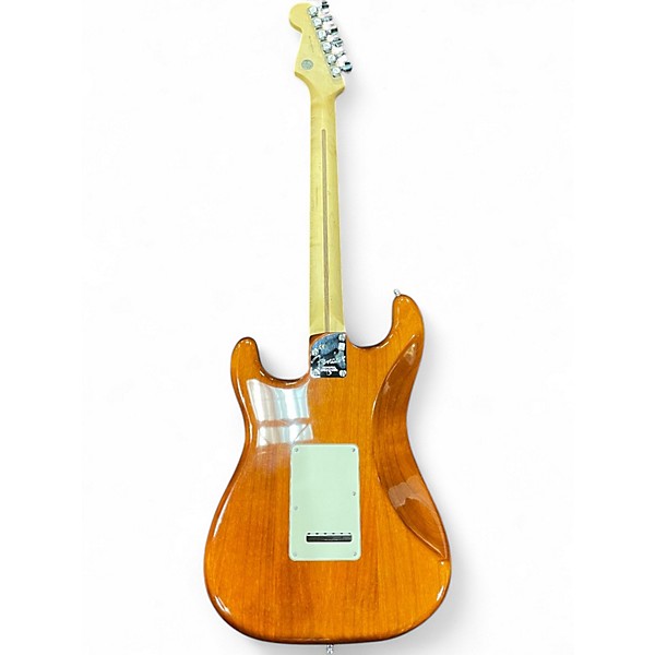 Used Fender Fender Select Stratocaster Exotic Quilt Ice Tea Solid Body Electric Guitar