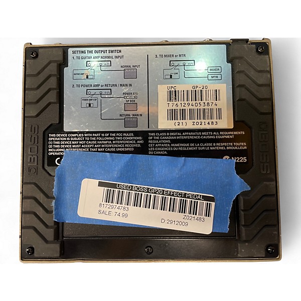 Used BOSS GP20 Effect Pedal