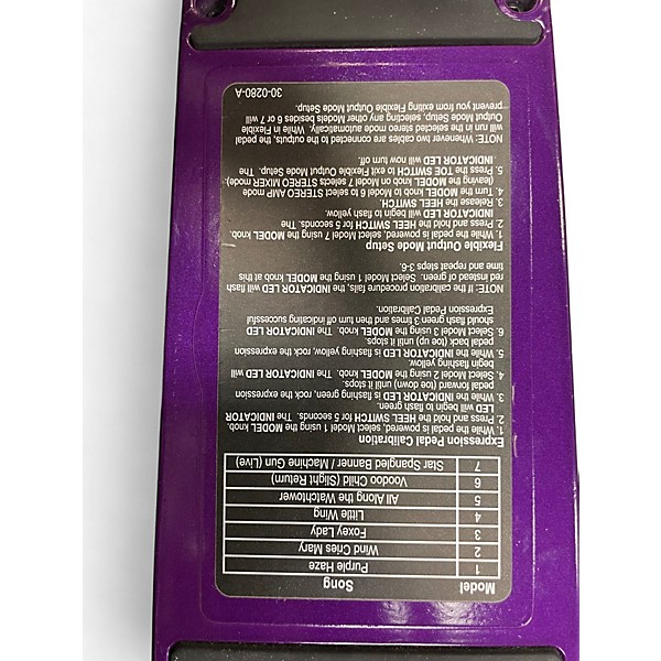 Used DigiTech JIMI HENDRIX EXPERIENCE WAH Effect Pedal