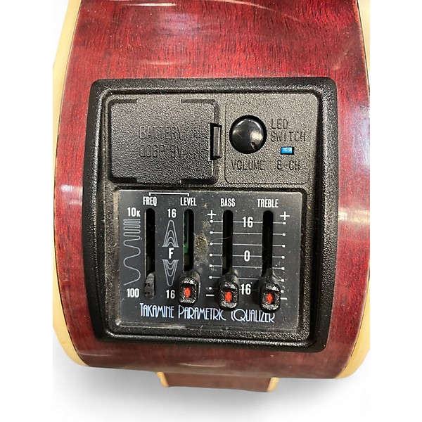 Vintage 1992 Takamine FP325SCR Amber Acoustic Electric Guitar