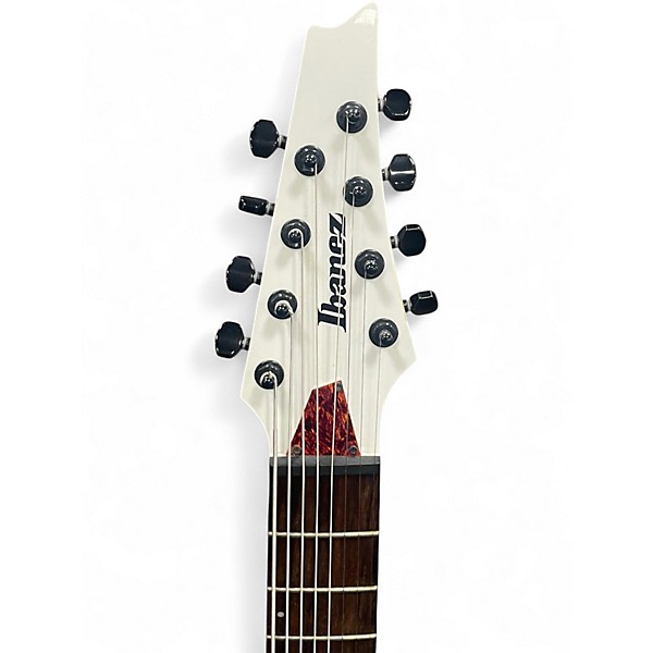Used Ibanez TAM10 Tosin Abasi Signature 8 String white Solid Body Electric Guitar