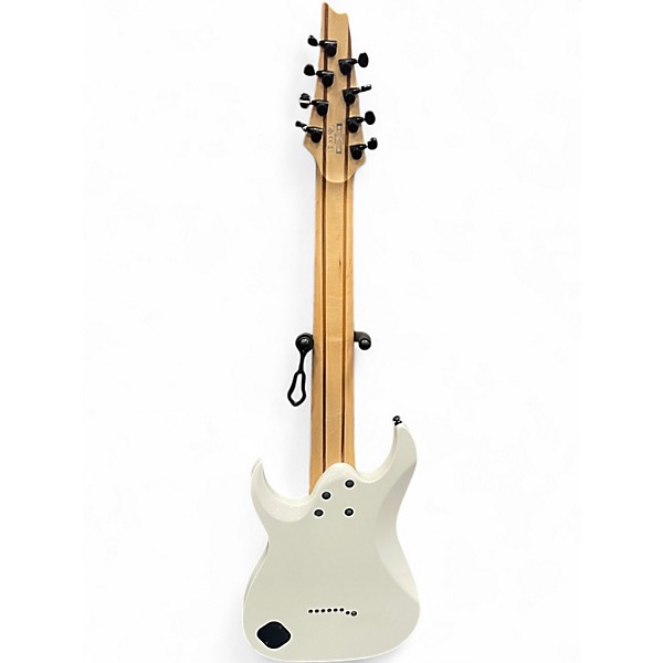 Used Ibanez TAM10 Tosin Abasi Signature 8 String white Solid Body Electric Guitar