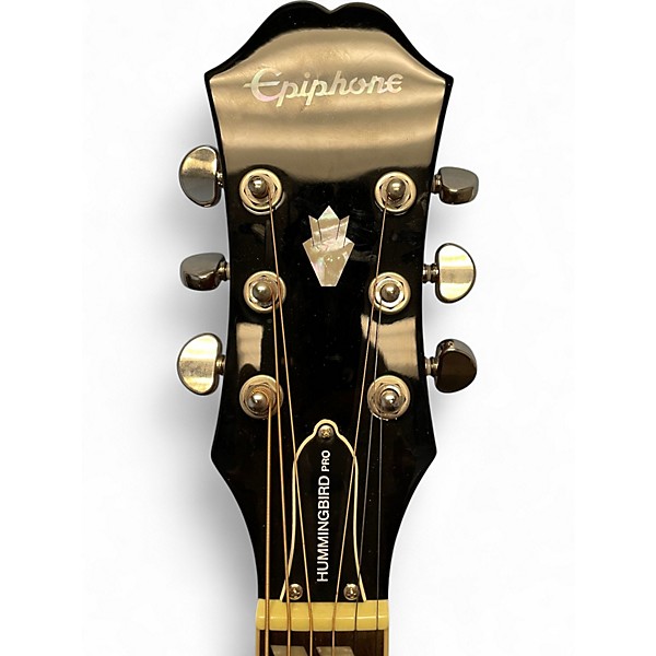 Used Epiphone Hummingbird Pro 2 Color Sunburst Acoustic Electric Guitar