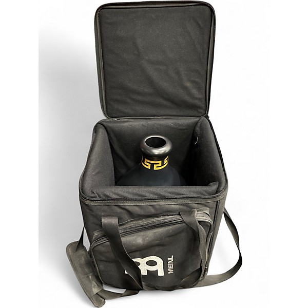 Used MEINL FIBERGLASS TRI-SOUND IBOE DRUM BLACK/GOLD Hand Drum