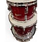 Vintage 1960s Rogers 3 Piece Holiday Outfit Red Sparkle Drum Kit