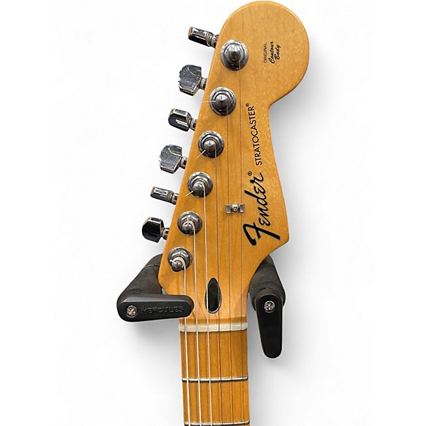 Used 2000s Fender Stratocaster BLACK Solid Body Electric Guitar