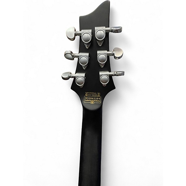 Used Schecter Guitar Research C1 Platinum Trans Black Solid Body Electric Guitar