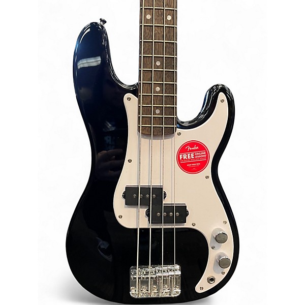Used Squier Mini Precision Bass Black Electric Bass Guitar