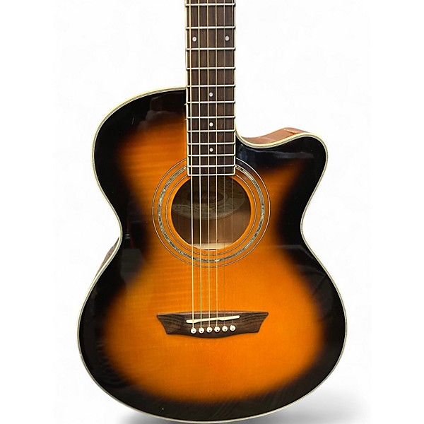 Used Washburn EA15 Sunburst Acoustic Electric Guitar