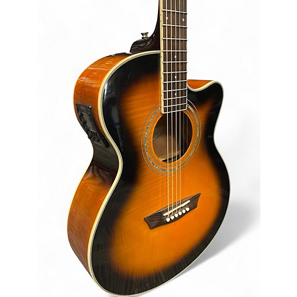 Used Washburn EA15 Sunburst Acoustic Electric Guitar