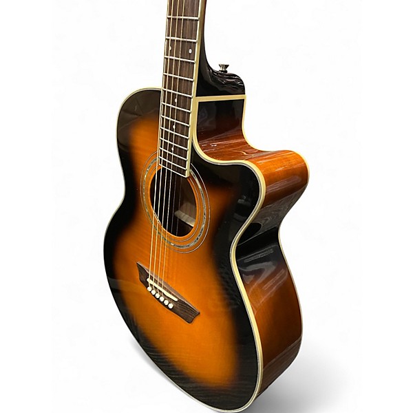 Used Washburn EA15 Sunburst Acoustic Electric Guitar