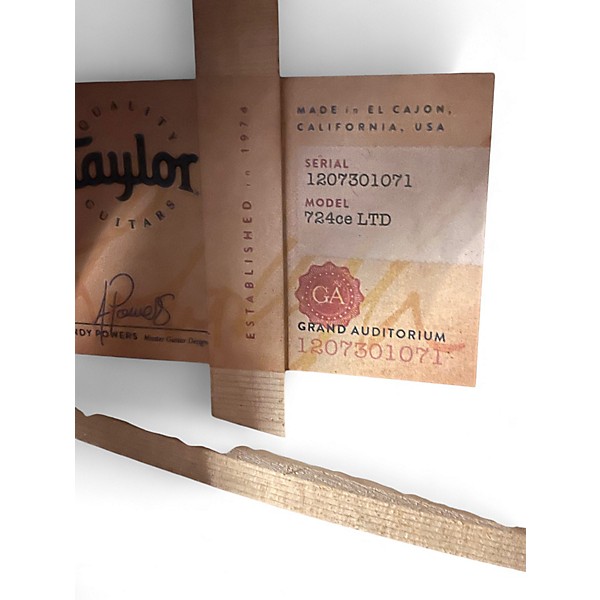 Used Taylor 724 CE LTD Natural Acoustic Electric Guitar