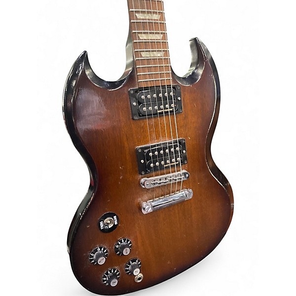 Used Gibson 1970S Tribute SG Special Left Handed Brown Electric Guitar