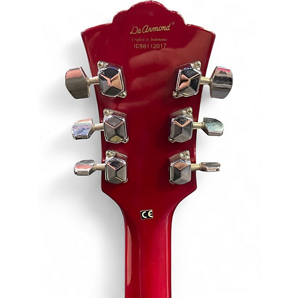 Used De Armond M-65C Cherry Sunburst Solid Body Electric Guitar