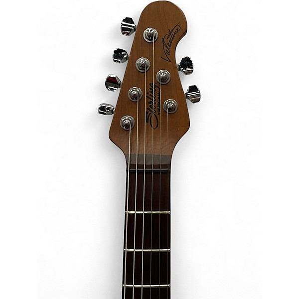 Used 2019 Sterling by Music Man Valentine Trans Buttermilk Solid Body Electric Guitar